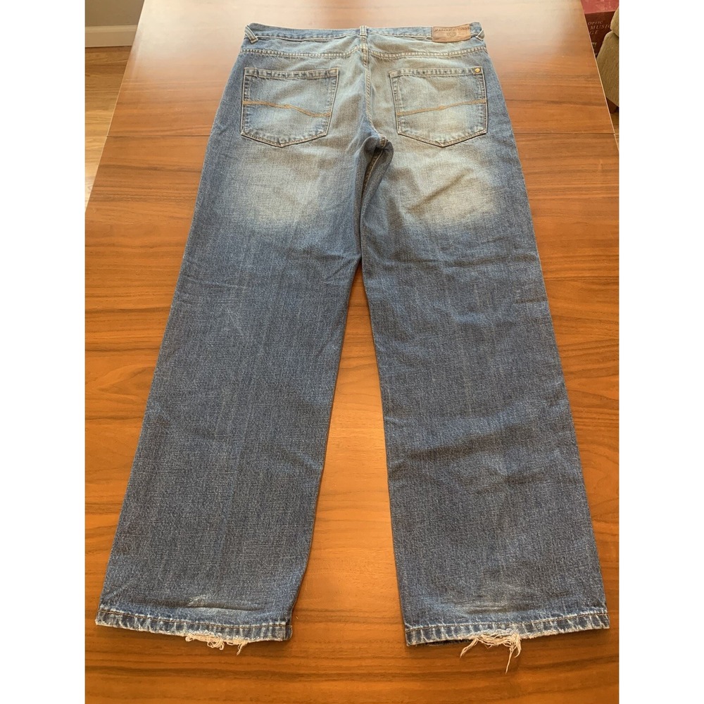 Vintage Phat Farm Original Jeans Men's 38x31 Blue Baggy Wide Leg Skater Y2K 90s
